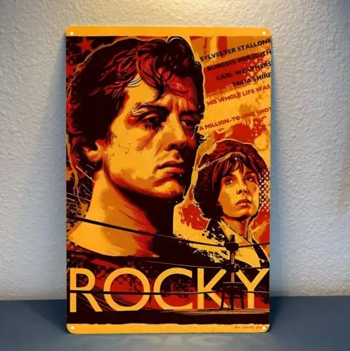 1n,Rocky Movie Metal Poster - Collectable Tin Sign - 20x30cm