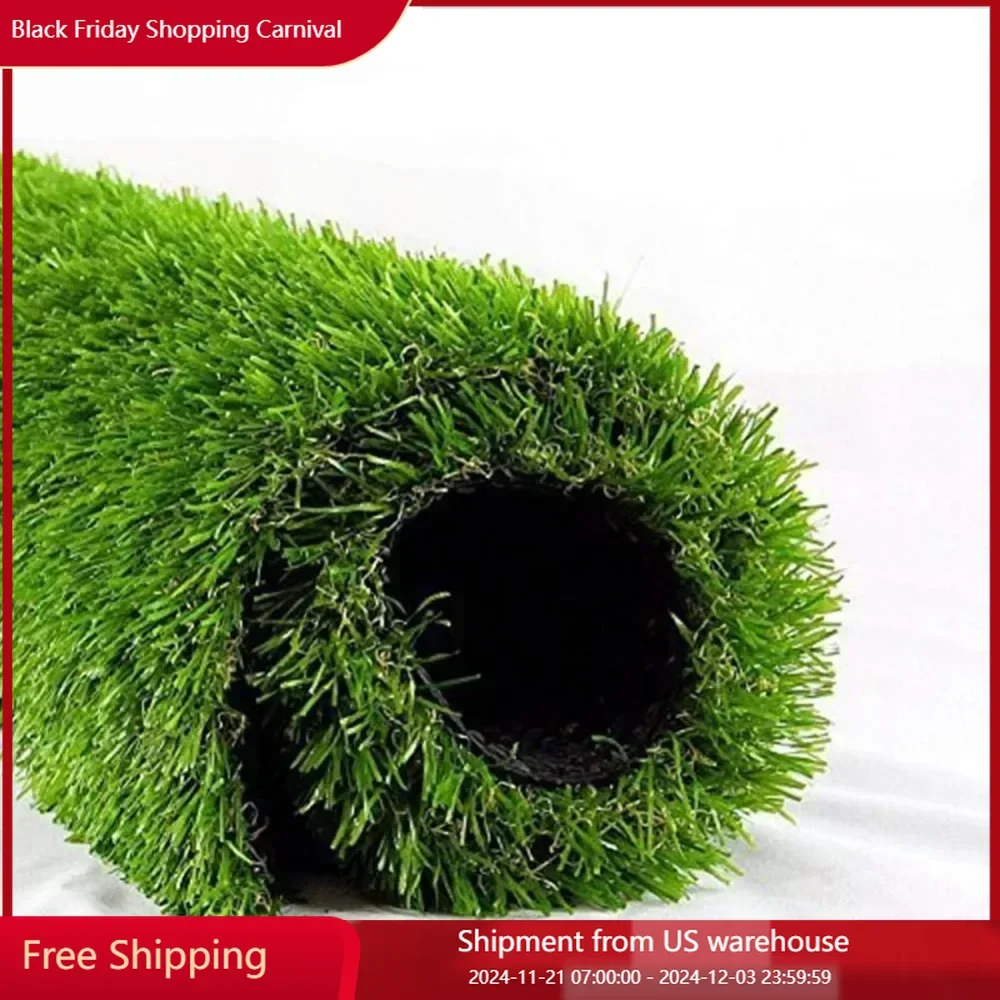 Premium Artificial Grass,6.5 ft x10 ft Drainage Holes & Rubber Backing 70 oz Realistic Synthetic Grass Mat Extra& Soft  Decor