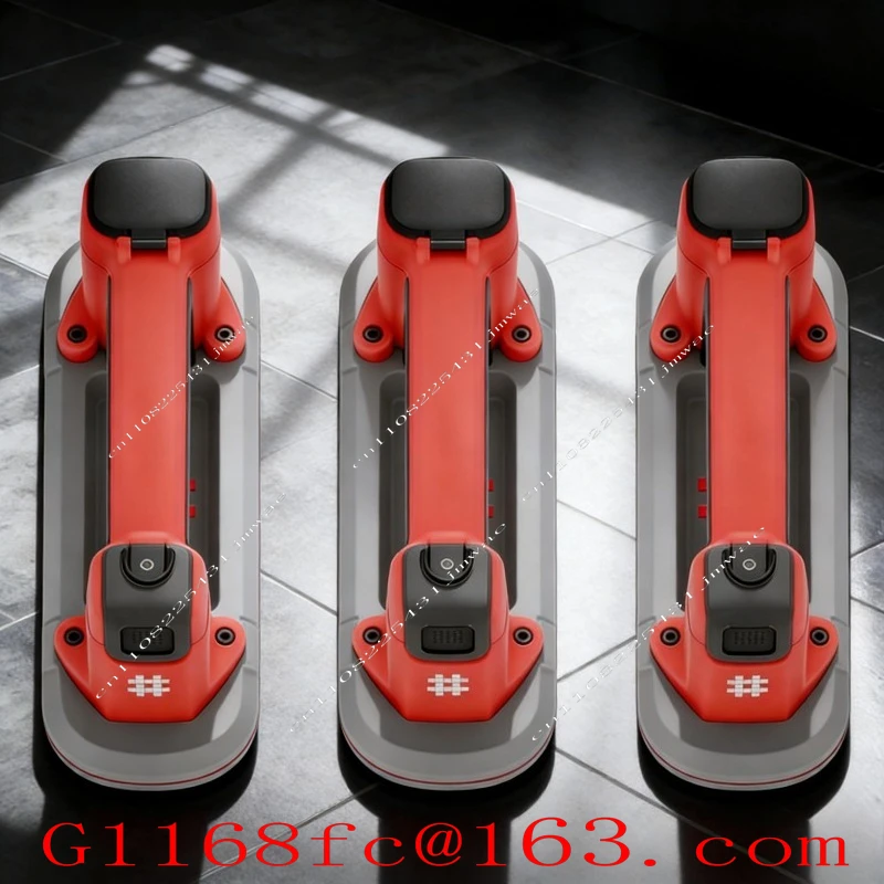 Compact Mini Narrow Electric Suction Cup with Auto Air Supplement - Rechargeable Tool for Tile/Glass Installation