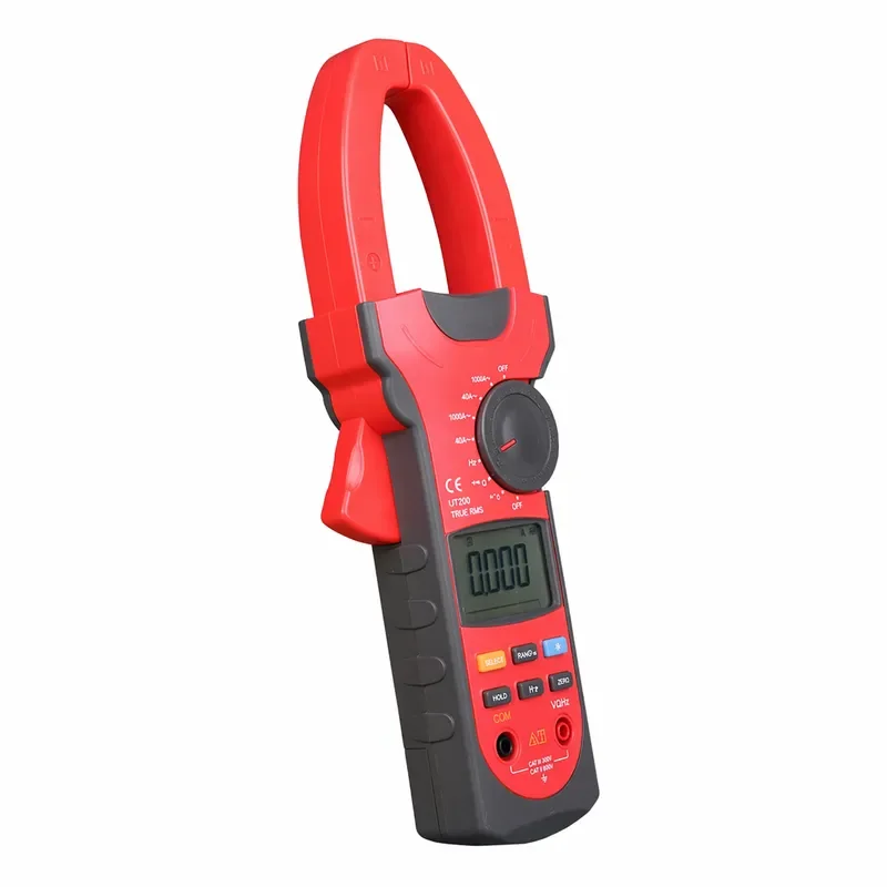Industrial Digital Clamp Meter AC DC 1000A Multimeter with Voltage Resistance Capacitance Continuity Test True RMS Auto Range