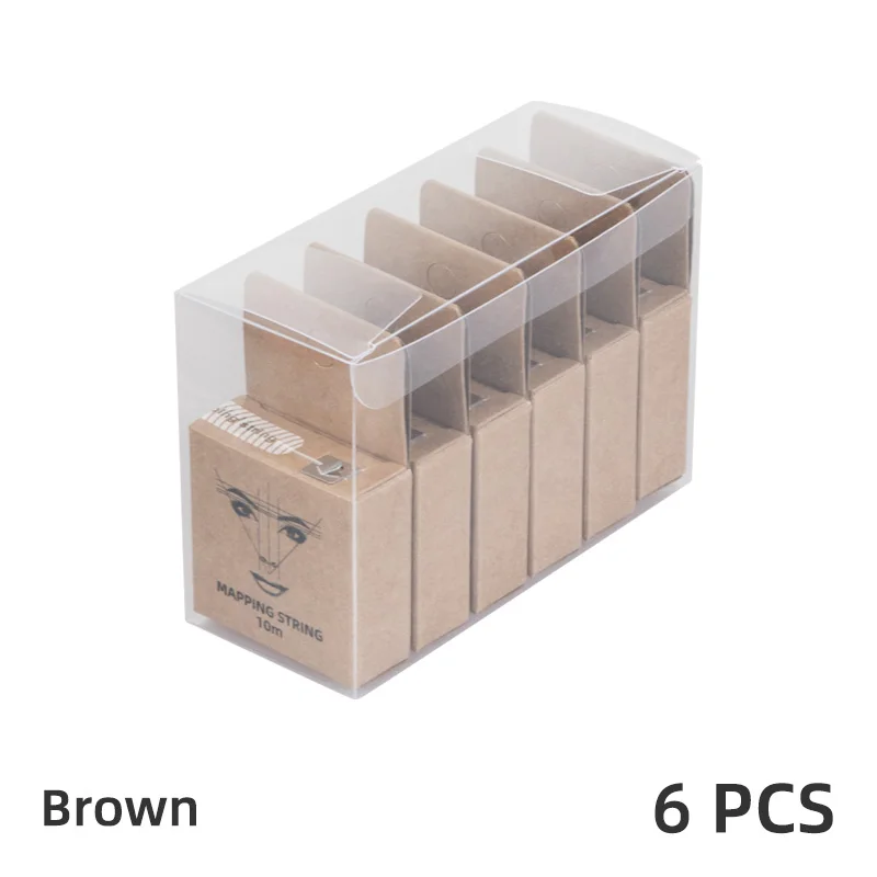 Variant: 6pcs one set Brown