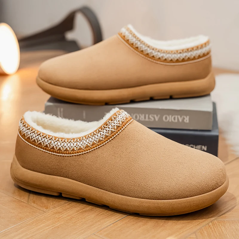 Mens Winter Warm Cotton Slippers Soft Comfortable Extra Large Size 46 Cozy Home Shoes