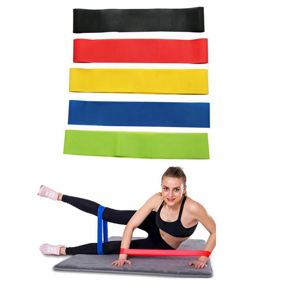 1pc Yoga Pilates Resistance Bands Athletic Rubber Band Gym Workout Latex Rubber Loops Exercise Fitness Equipment Set With Bags