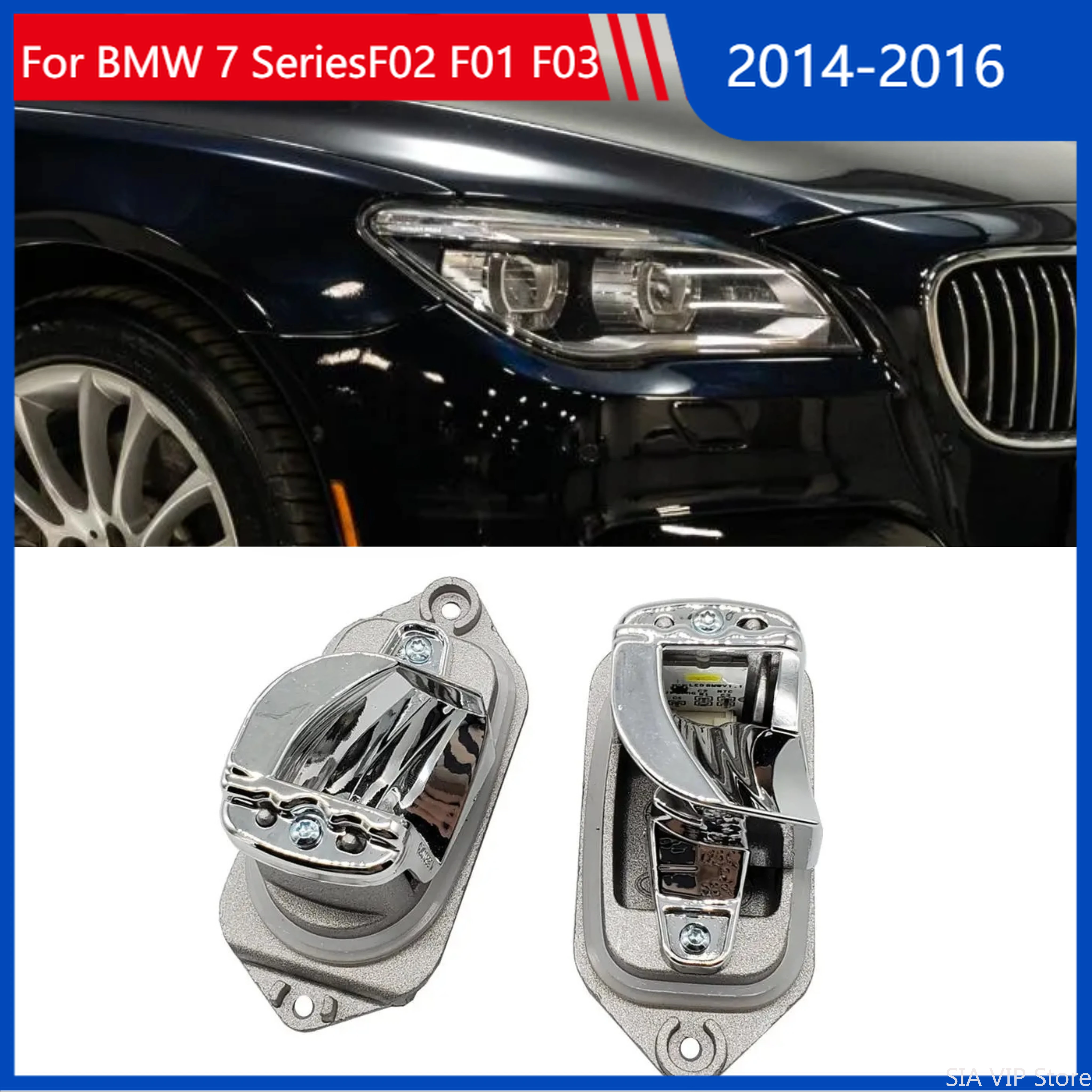 

For BMW 7 Series F02 F01 F03 LCI Full Led 2014-2016 OE 63117370000 63117339023 Right Left Headlight LED Turn Signal Light Module
