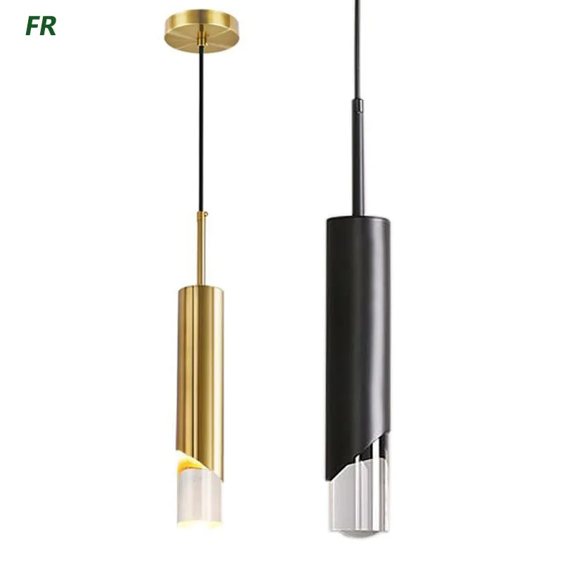 LED Pendant Light Gold Black Dimmable Chandelier Dining LED Ceiling Hanging Lamps Home Room Decor Indoor Lighting 7W10W 90V~220V