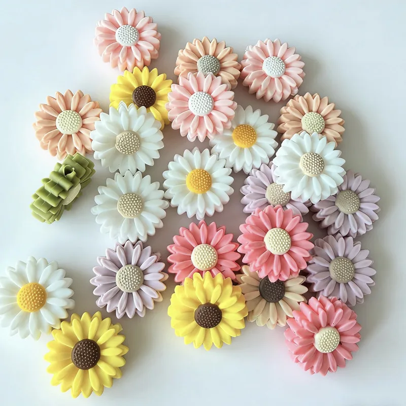 20pcs 22mm Silicone Beads BPA Free Food Grade Silicone Teether Beads DIY Pacifier Chain Jewelry Accessorie Silicone Focal Bead
