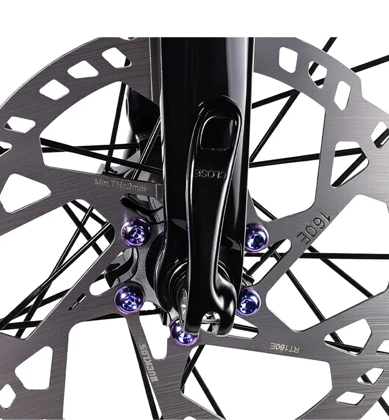 BUCKLOS 12 Stück Titan M5*10MM Schrauben Titanlegierung Scheibenbremsrotor-Schrauben Fahrrad-Scheibenrotor-Befestigungsschrauben M5x10mm Schrauben – Detail 17