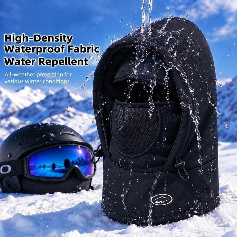 Cozy Unisex Warm Balaclava Hat Windproof Cold Proof Winter Trapper Hat Mask Scarf Earflaps Hat Men Women