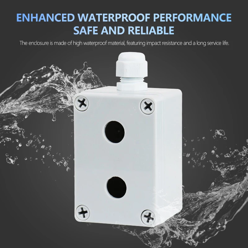 16mm Push Button Switch Box Waterproof Control Box Outdoor Rainproof One Two Three Four Five Hole Plastic Electrical Power Box