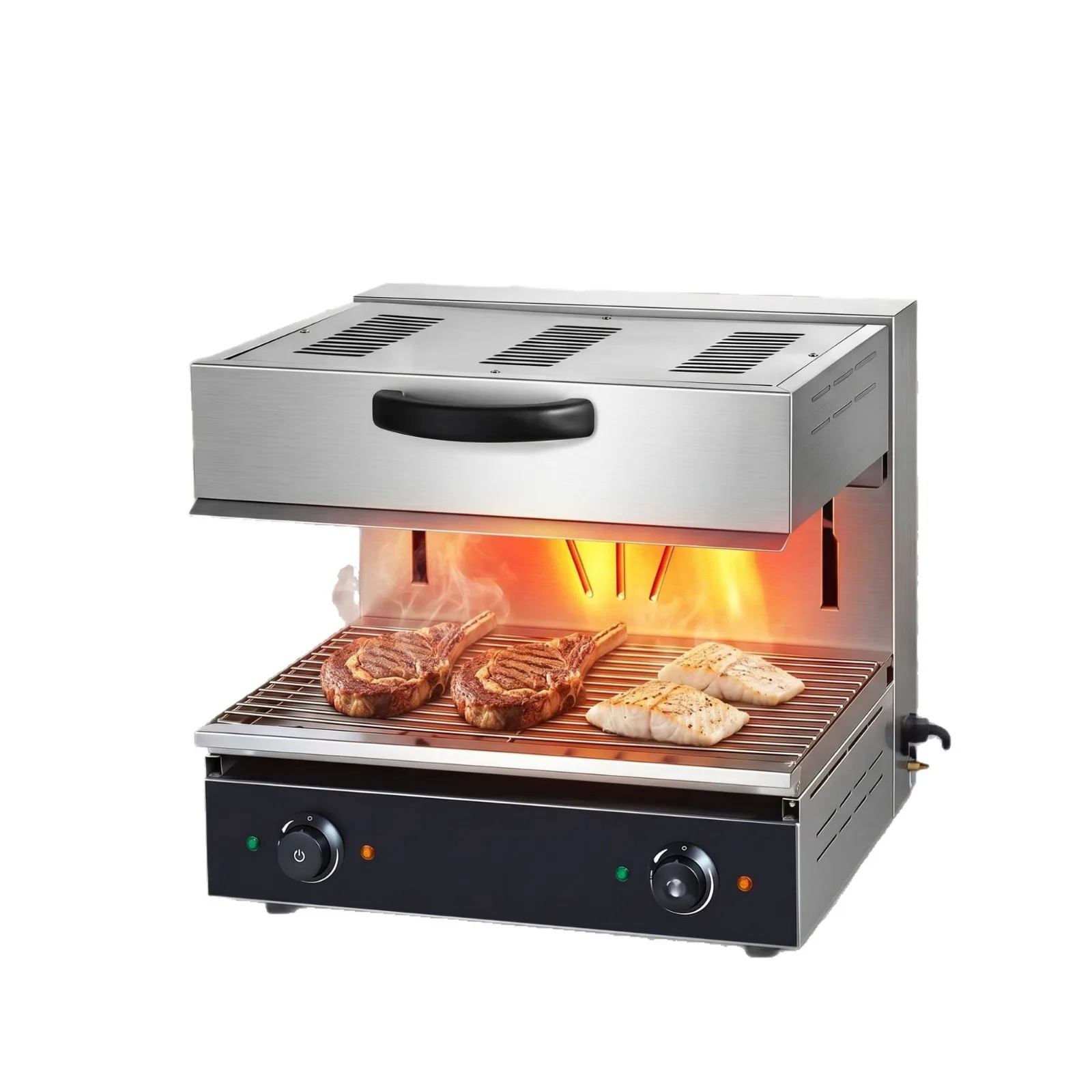 CX Commercial Lifting Surface Stove, Electric Desktop Grilled Fish Grilled Steak Stainless Steel Grilled Oven