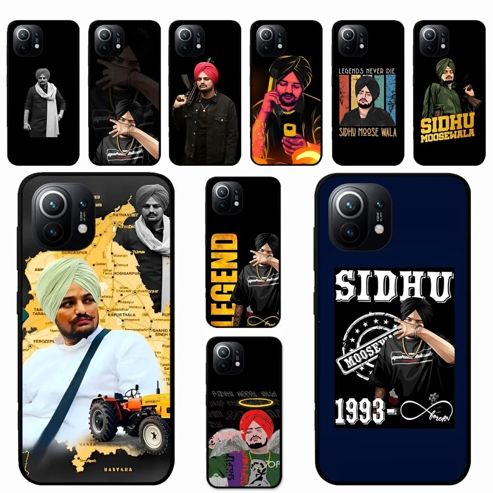 Indian Rapper Sidhu Moose Wala Phone Case For Xiaomi Mi 5X 8 9 10 11 12 lite pro 10T PocoX3pro PocoM3 Note 10 pro lite