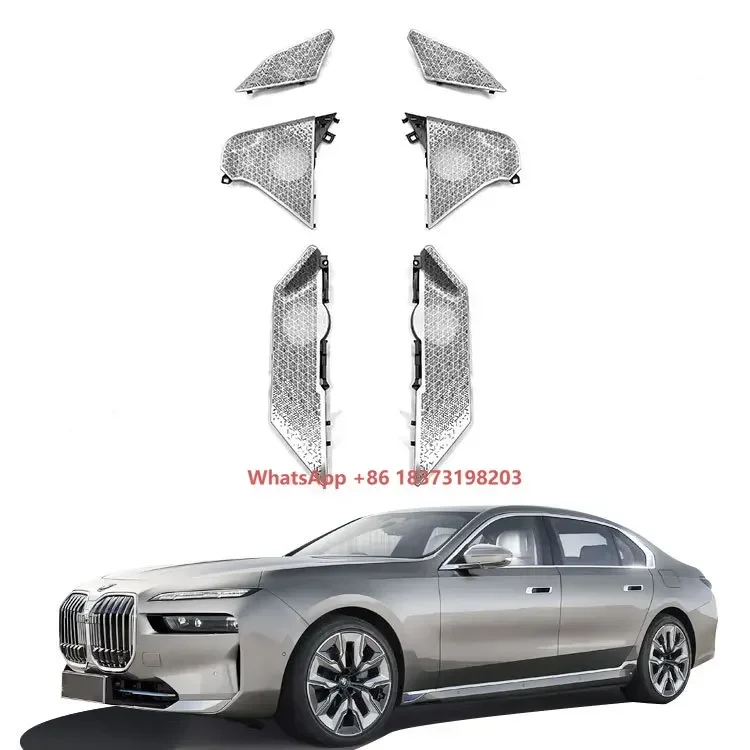 For B.M.W 6GT G32 Front and Rear  Audio Speaker Cover  and Ambient Light Color Silver Popular Design Quality Certification