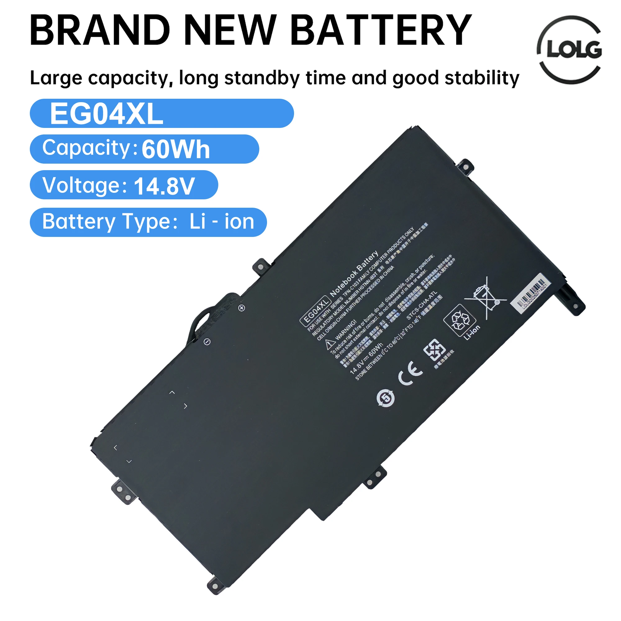 

Аккумулятор EG04XL TPN C103 C108 для HP Envy 6 1010SA 1017TU 1018TU 1047CL 1113TX 1146NR 1202TX 1210TX 1212TU Sleekbook 6Z 6T 1000