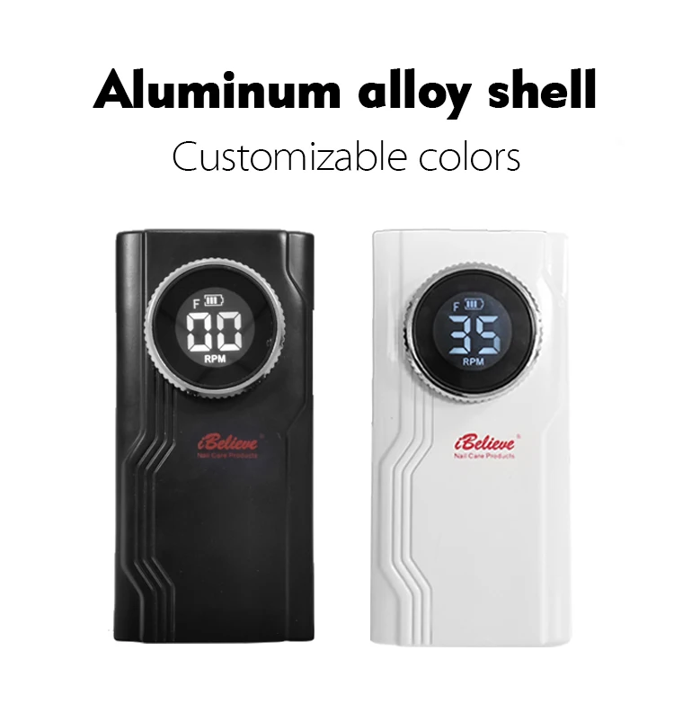 IBelieve Rechargeable Cordless Electric Nail Drill Machine New Brushless Motor Technology Direct Factory Supply