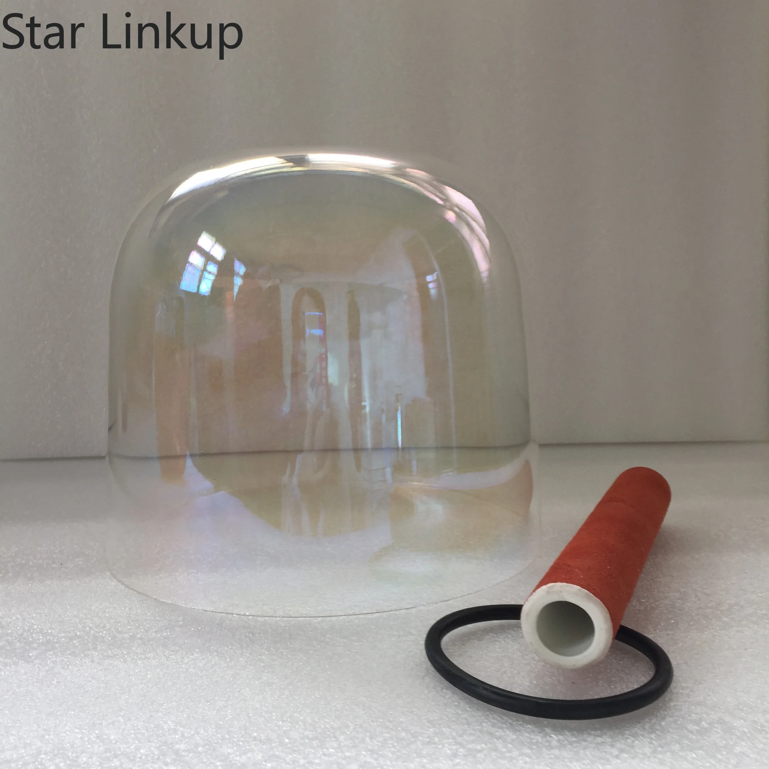 Star Linkup 7 Inch Transparent Crystal Resonance Bowl with Accurate 432Hz Tuning, 3rd Octave A Tone for Third Eye Chakra Healing & A# Tone for Pineal Gakra Activation, Magical Clear Vessel