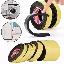 EVA Self Adhesive Sponge Seal Strips Width10-40mm Thick 1/3/5/10mm Single Sided Adhesive Black Foam Anti-collision Seal Gaskets