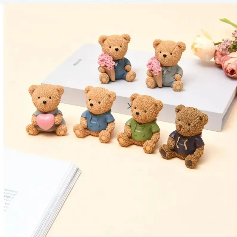 3D Cute Bear Scented Candle Mold Bear Resin Soap Mold for Candles Home Decoration Silicone Mold for Resin Teddy bear candle mold