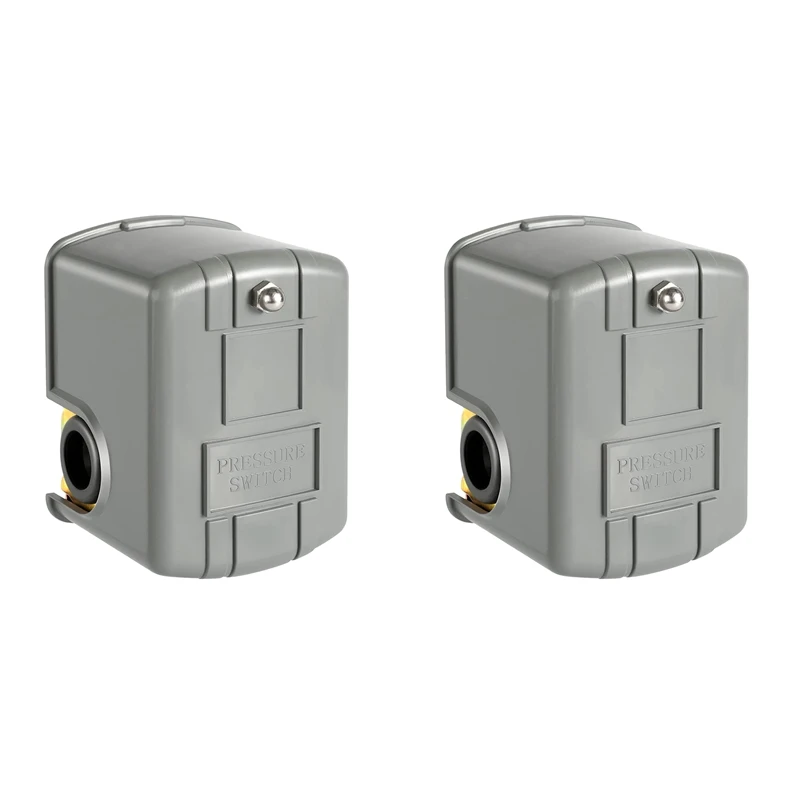 

Hot 2X Pessure Switch For Well Pump, 40-60Psi Water Pressure Switch Adjustable Differential, 1/4 Inch Female NPT