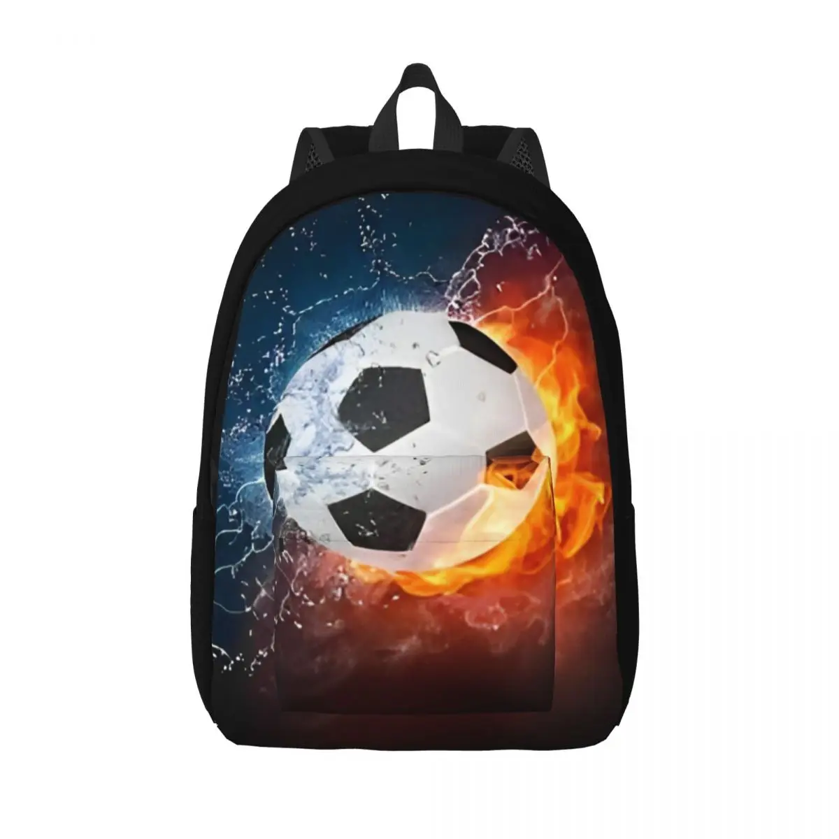 Sports Footbal Cool Ball Cool Backpack Outdoor Student Work Daypack for Men Women College Shoulder Bag