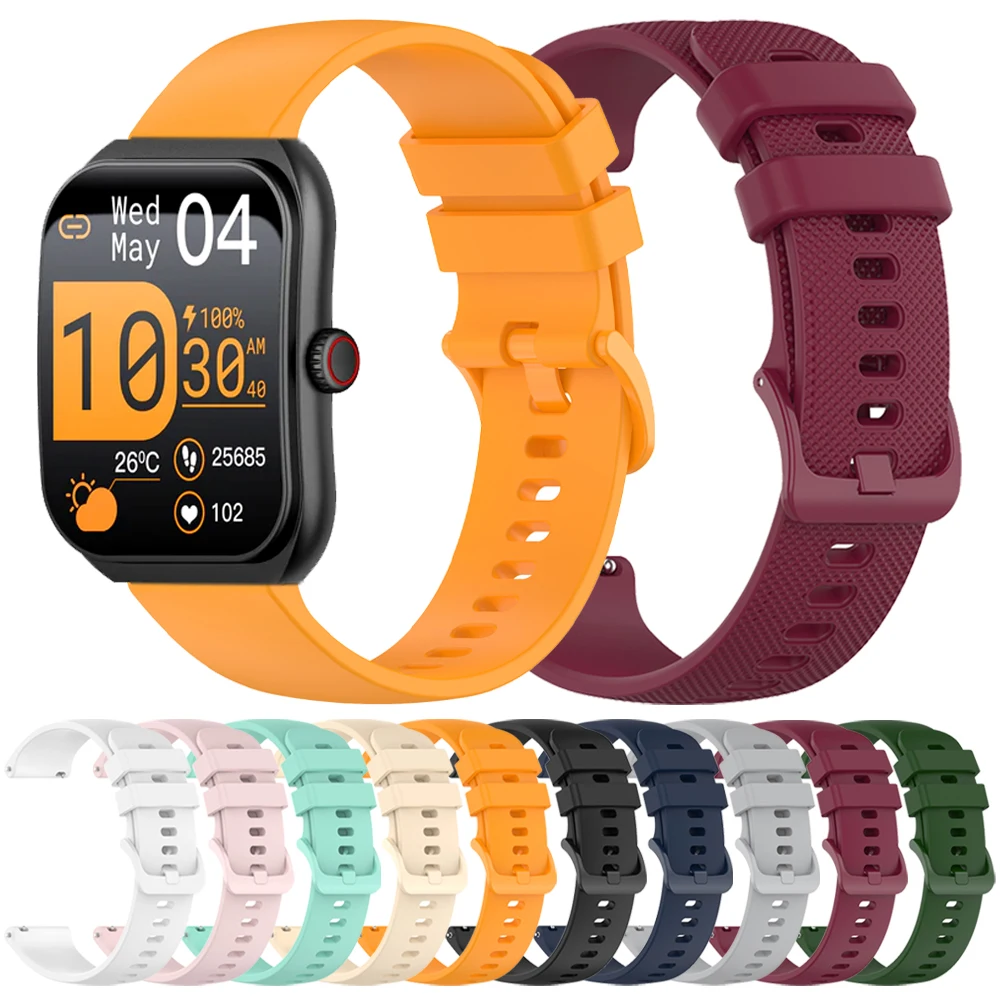 20/22mm Silicone Band For COLMI i28 Ultra P76 P86 P82 P81 C81 I31 Sport Strap For COLMi M42 V76 V68 Replace Bracelet Accessories