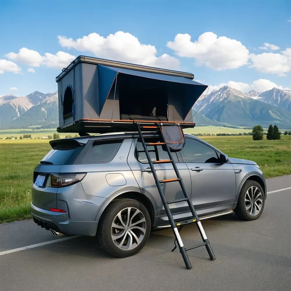 Four-season Hard Shell Roof Tent Diagonal Bracing Type Quick Automatic Opening Outdoor Camping Equipment for Helicopter SUV