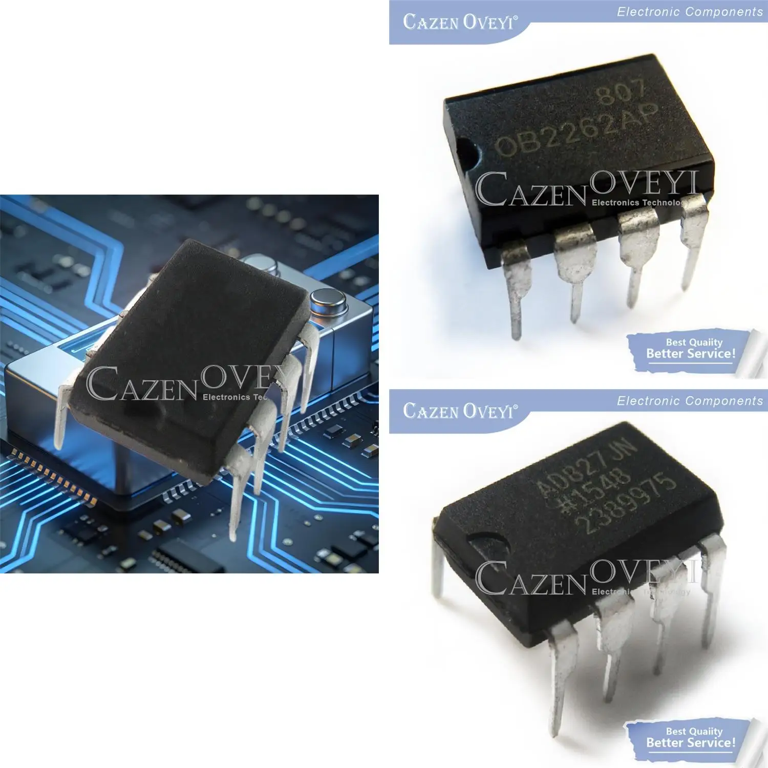 DIP-8 AD827JNZ AD827JN AD827 REF02CP REF02 AD847JNZ AD847JN AD847 OB2262AP OB2262