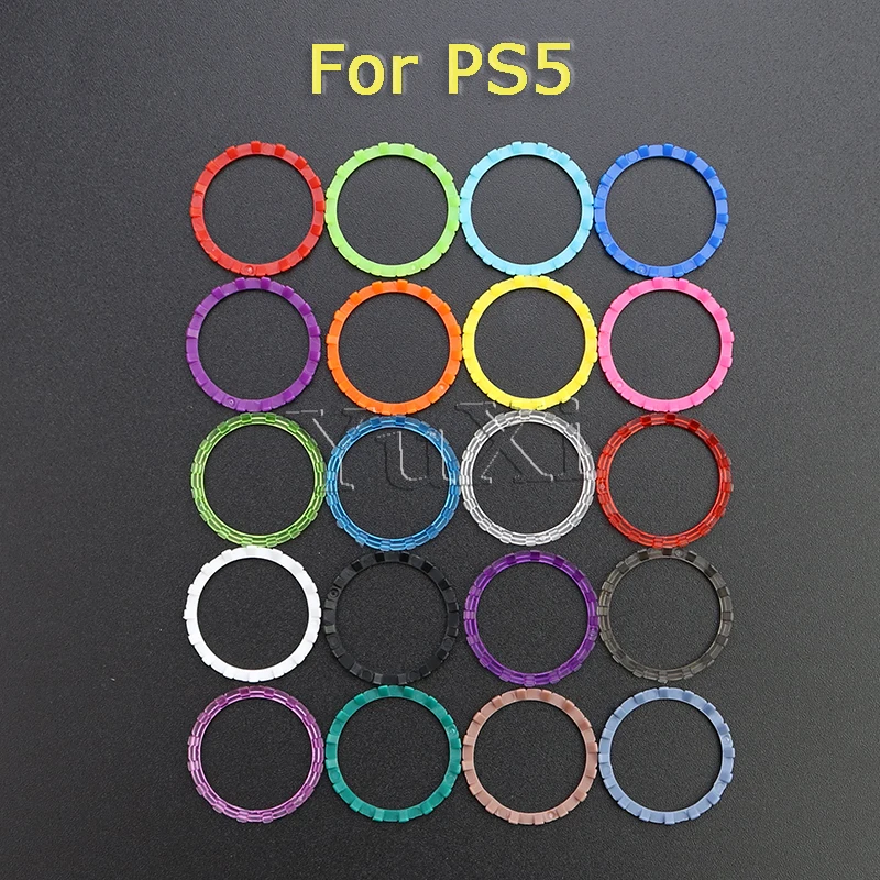 YuXi 1Pair=2PCS Controller Analog Accent Thumbstick Rings For Sony Playstation 5 DualSense 5 PS5 Replacement Accessories For PS5