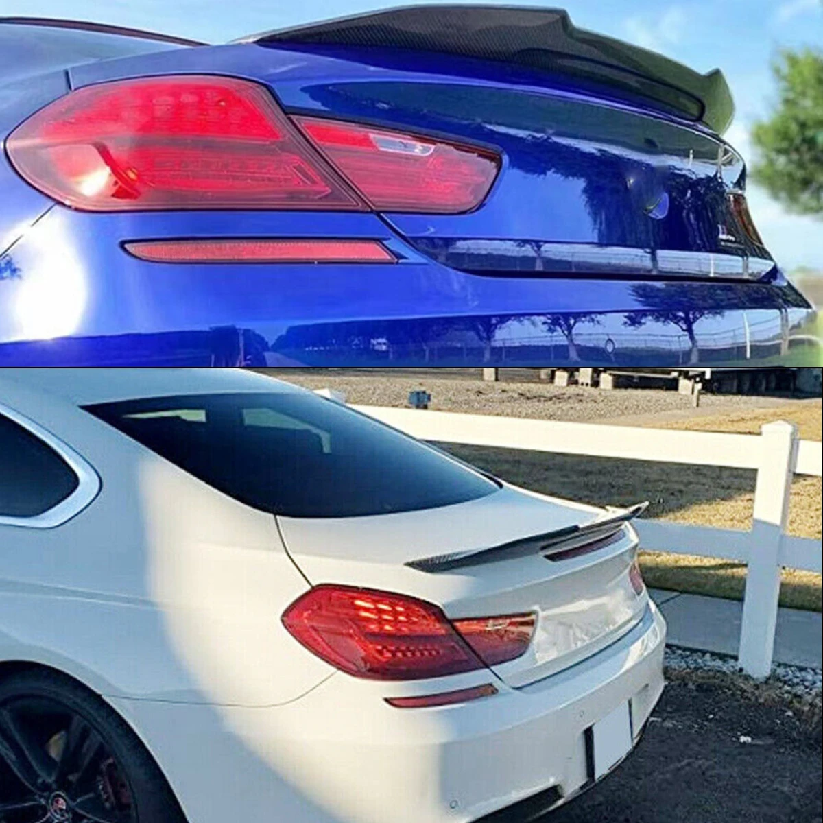 

For BMW F06 M6 Rear Spoiler 6 Series 640d 640i 650i Gran Coupe 2012 2013 2014 2015 2016 Carbon Look PSM Boot Wing Auto Parts