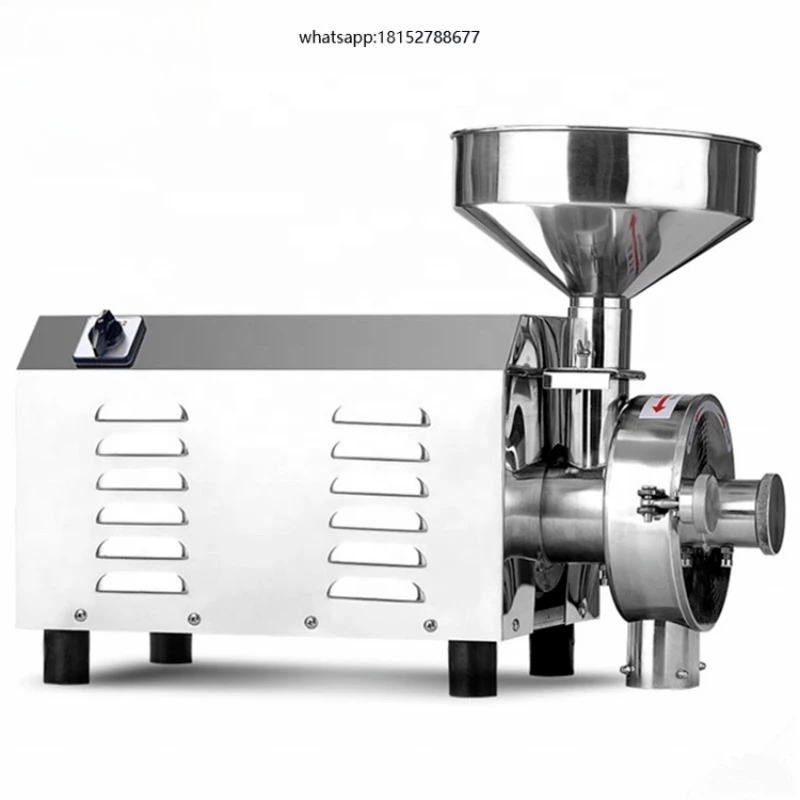 Automatic Small Nut Powder Grinding Machine Auto Groundnut Peanut Nuts Flour Electric Crusher Grinder Mill for Sale