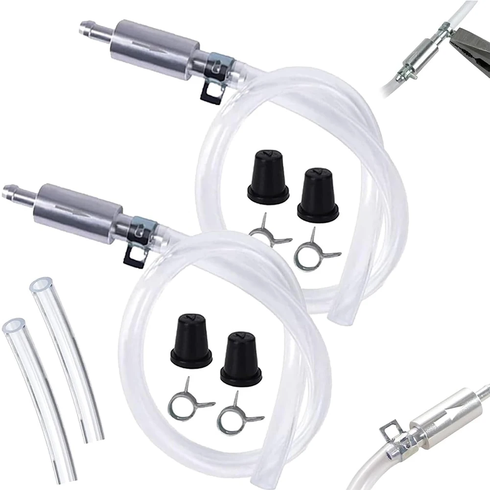 One Way Check Valve Brake Bleeder Kit with Metal Clips for Controlled Brake Fluid Bleeding in Cars and Motorcycles view 2