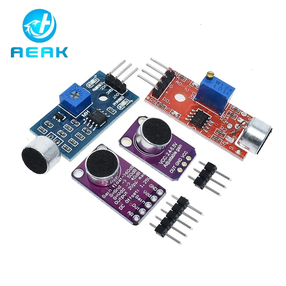 Selling Sound sensor module sound control sensor MAX4466 MAX9814switch detection whistle switch microphone amplifier For Arduino