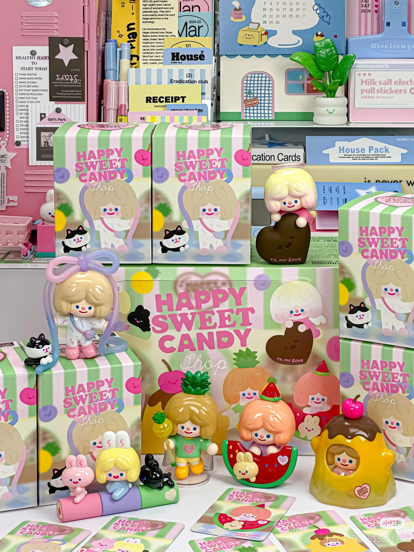 Nueva Caja Sorpresa de la Serie Rico Happy Sweet Candy Shop, Caja Misteriosa, Juguete Coleccionable Kawaii, Decoración de Escritorio, Regalo para Fanáticos y Niños