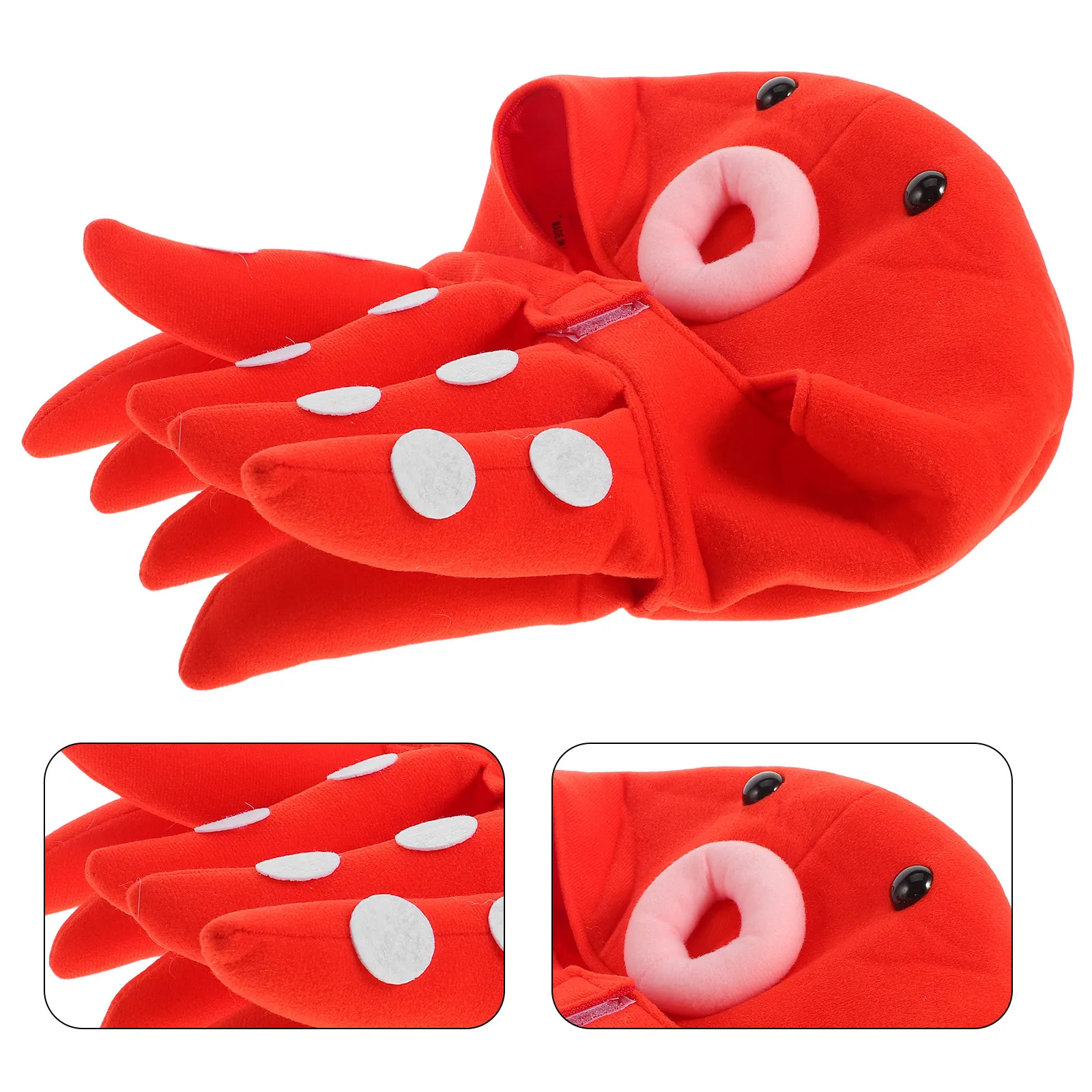 Octopus Hat Cute Tentacle Cosplay Headpiece Funny Halloween Hats Costume Cap Marine Animal