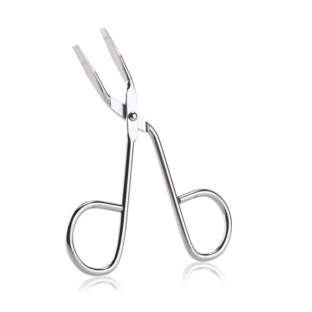 

Silver Stainless Steel Eyebrow Tweezer Slanted Tip Facial Hair Removal Precise Trim Unwanted Hair Beauty Tool Eyebrow Tweezer
