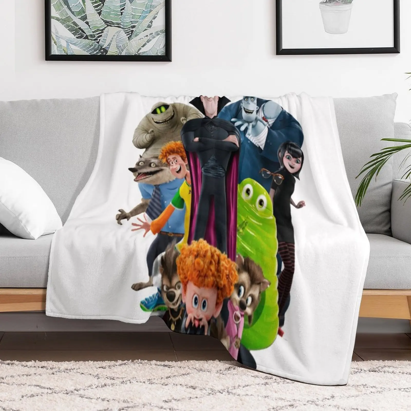 

Hotel Transylvania 4 Throw Blanket Hairys Giant Sofa Blankets Bed linens Soft Blankets