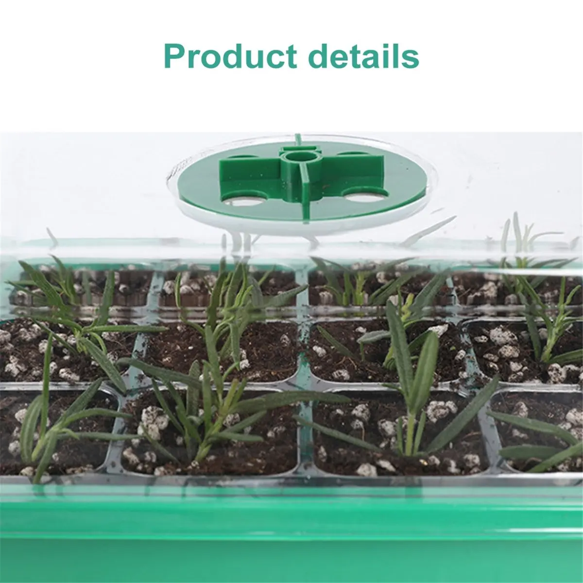 A78I Thickened Seedling Pot with Light Seedling Box Light with Small Plant Ventilation Valve