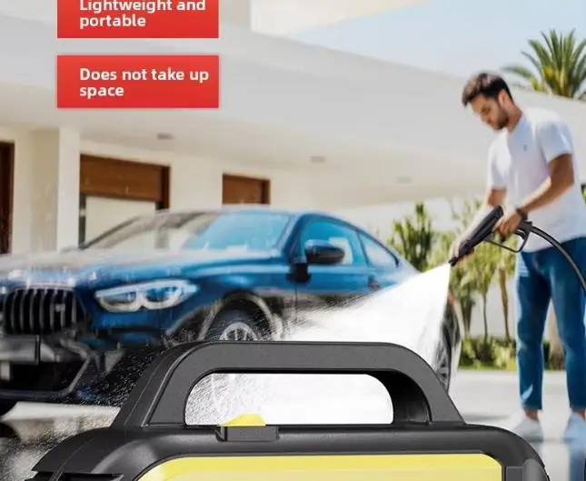 Portable 220V Electric Washing Device, 90Bar 1400W Pressure Sprayer for Car Care & Garden Irrigation