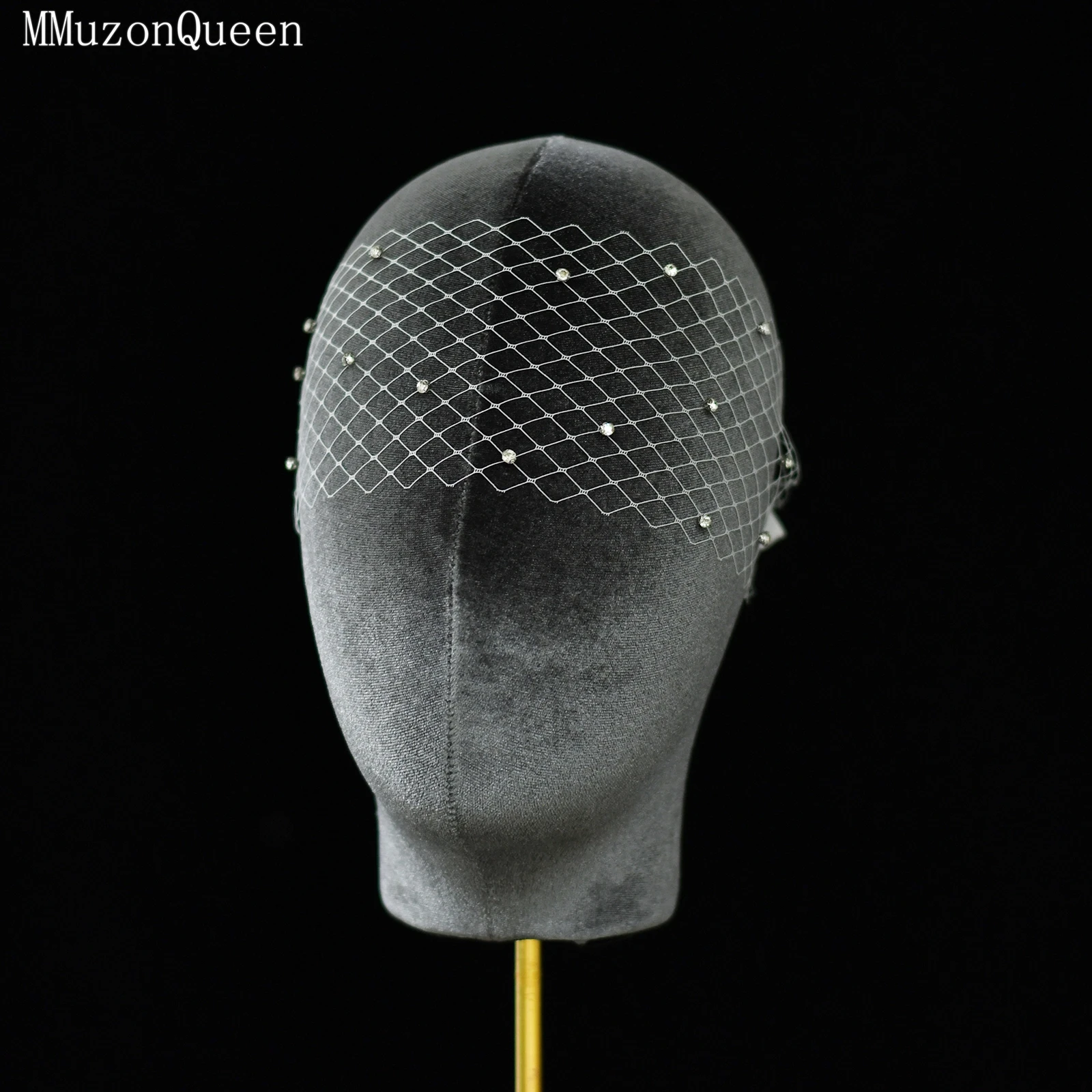 

TOPQUEEN сверкающая заколка для волос со стразами, фиксированная фата, свадебный аксессуар, женский ужин, вечеринка velo de novias MA18