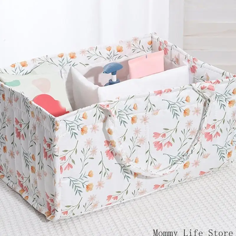 سلة تخزين الحفاضات الصغيرة منظم الحضانة القطنية سلة تخزين ملابس الأطفال للتحكم في الرائحة وتوفير المساحة
