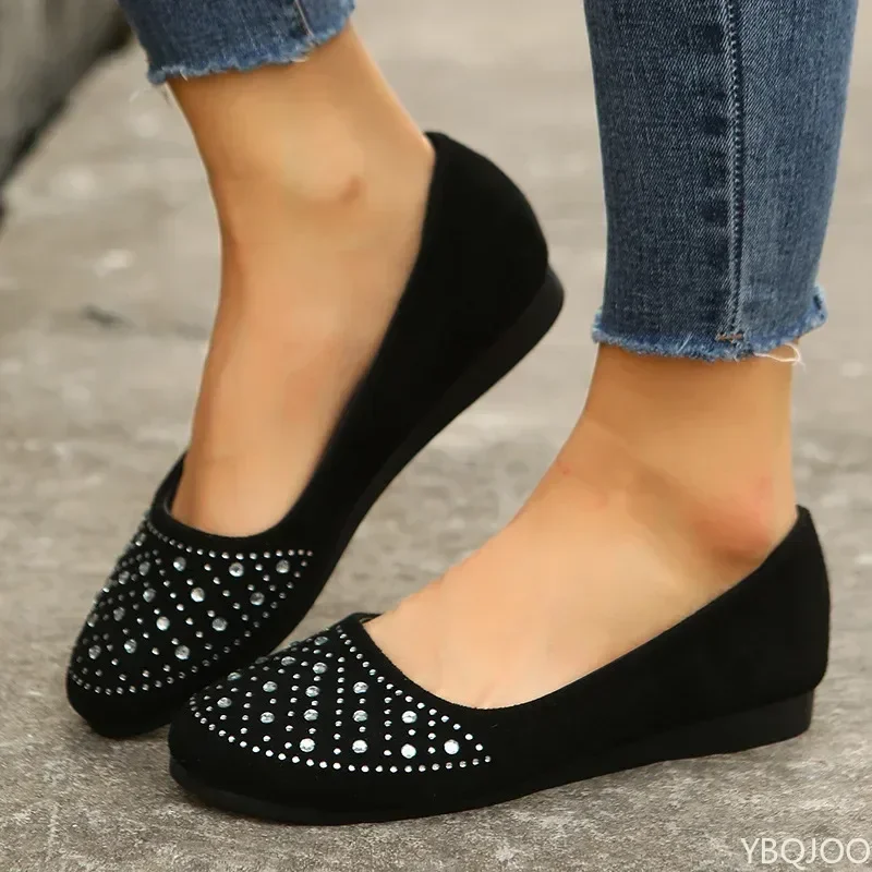 Women Tennis Loafers Shoes Woman Mesh Flats Shoes Female Summer Fashion New Casual Walking Brand Cozy Flat Rhinestone Zapatillas