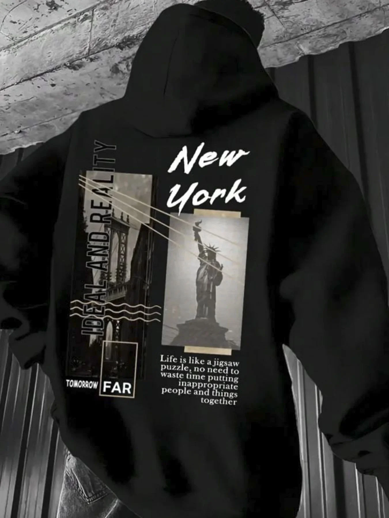 ملابس رجالية جديدة لخريف 2025 مطبوعة بقلنسوة ناعمة ومريحة ملابس على طراز الشارع الحضري في الهواء الطلق