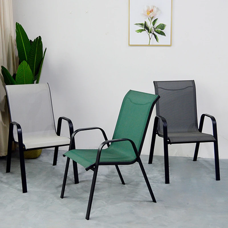 

Garden Furniture Suppliers Lightweight Stacked Chair Outdoor Garden Patio Beach Chairs Office Metal Chair