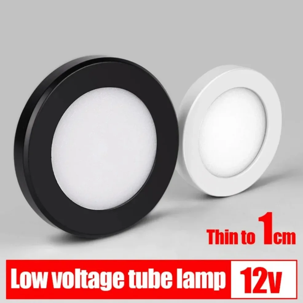 Ultra Thin LED Downlight DC12V 3W 5W  LED Spot LightSurface Mounted LED Bedroom Ceiling Lamp Cabinet lighting 3000K 6000K