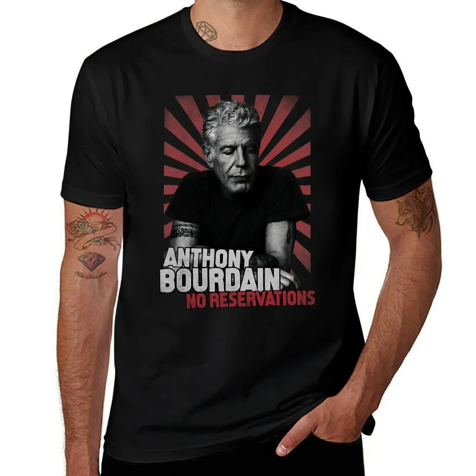 

Anthony chef Bourdain Vintage (1) T-Shirt Simple Print Design T-Shirt