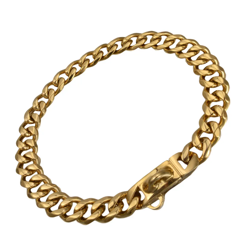 

Dog Chain Stainless Steel Collar Decorative Necklace Choker for Dogs Small Golden Necklaces