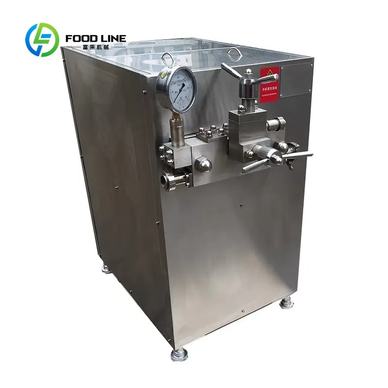 Customized 1000L/H Small Dairy Ice Cream Homogenizer High Pressure Pump 304 Stainless Steel Mixing Emulsification Machine