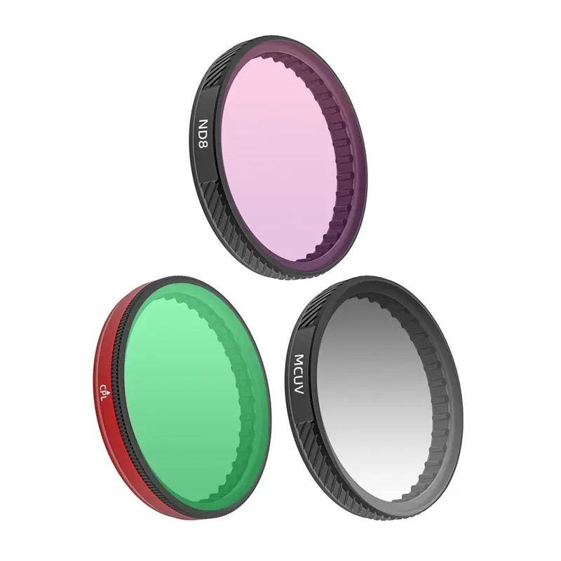 ABRI-Lens Filter Set For DJI OSMO Action 5 Pro/4/3 MCUV CPL ND8 Adjustable Filters Action Camera Accessories