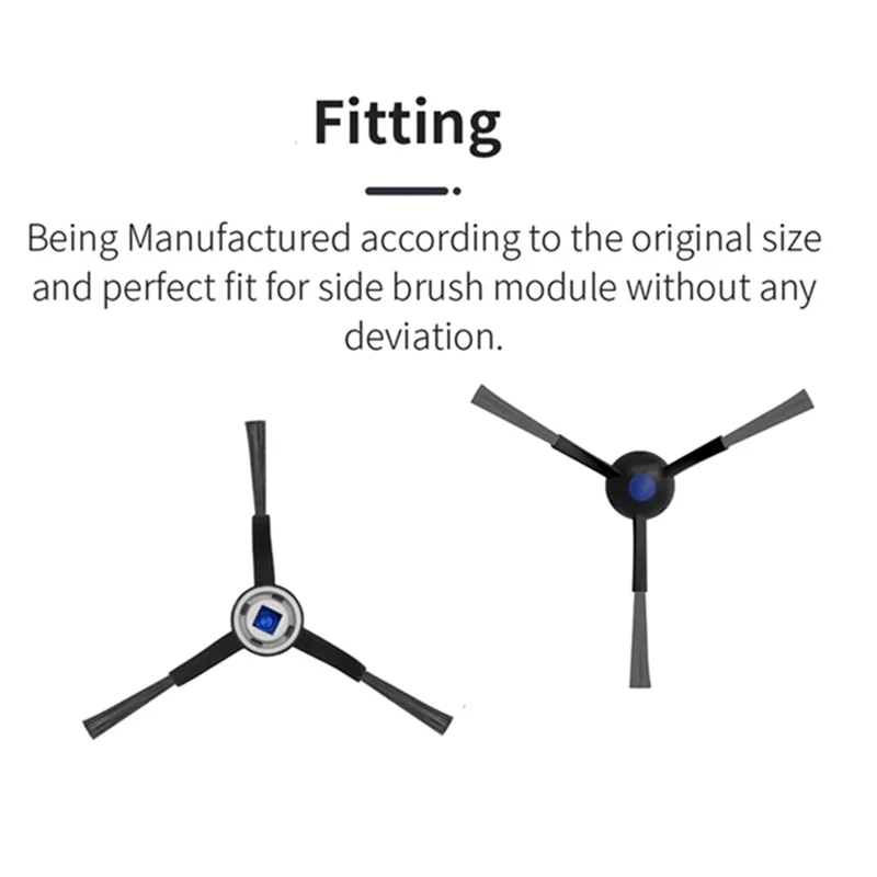 ABUS-12 Pcs 사이드 브러시 Forecovacs X8 Pro 옴니 진공 청소기 액세서리 클리너 부품 교체 필수 진공 액세서리