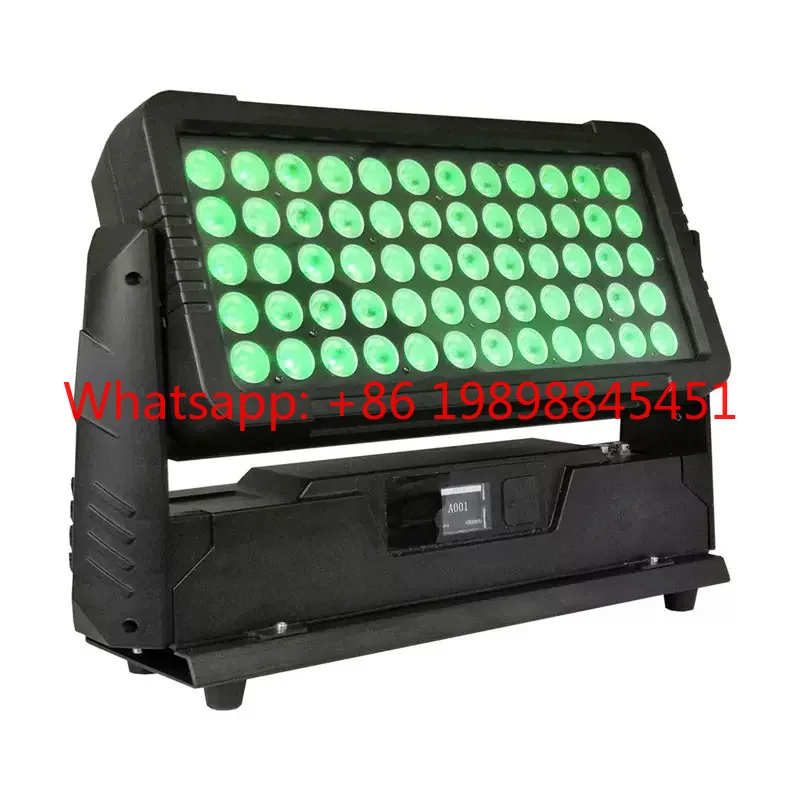 60PCS 10W RGBW LED Wall Washer Light 600W High Power DMX512 Control City Outdoor Stage Lighting