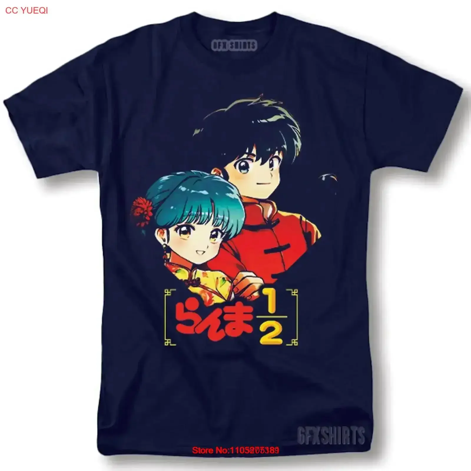 Ranma 1 2 T Shirt Anime Manga Shampoo Rumiko Takahashi Girl Kawaii vintage Washed Versatile Casual Breathable streetwear